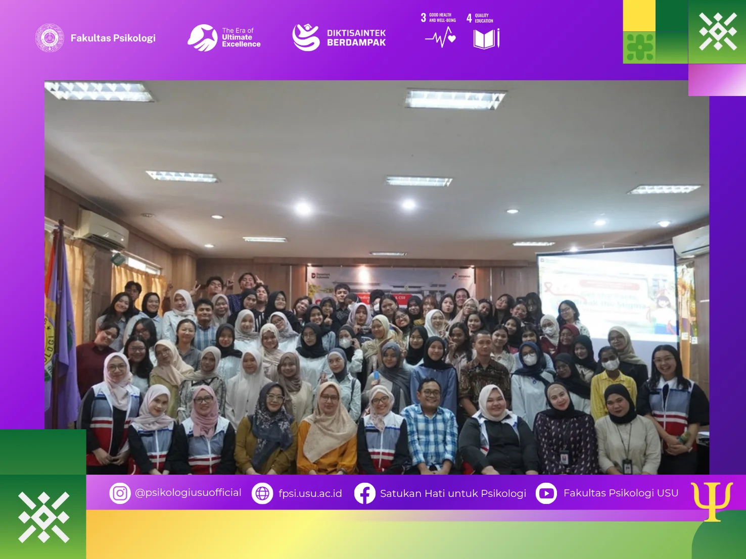 “Get the Facts, Break the Stigma”, Fakultas Psikologi USU dan Medical Pertamina Patra Niaga Regional Sumbagut Edukasi Generasi Muda tentang HIV